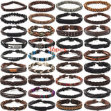 Darrahopens Fashion > Women's Fashion > Women's Jewellery Men's Vintage PU Leather Bracelet Set (36pcs)