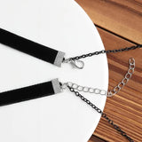 Darrahopens Fashion > Women's Fashion > Women's Jewellery |NN| Gothic Choker, Choker Necklace for Women, Black Velvet Choker, Layered Necklace, Goth Jewelry for Women