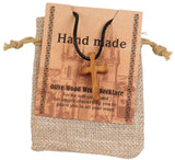 Darrahopens Fashion > Women's Fashion > Women's Jewellery Olive Wood Cross Necklace - Simple and Personalized
