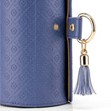 Darrahopens Fashion > Women's Fashion > Women's Jewellery Purple Travel Jewelry Case: 3-Layer PU Cylinder Organizer for Necklaces, Earrings, Gifts for Travelers & Jewelry Lovers