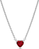 Darrahopens Fashion > Women's Fashion > Women's Jewellery Red Heart Necklace, Timeless Red Heart Jewelry for Women, Elegant Gift