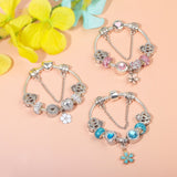 Darrahopens Fashion > Women's Fashion > Women's Jewellery Rhinestone Heart & Crown Bead Bracelet,Fashion Sweet Jewelry for Women(silver-19cm)