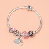 Darrahopens Fashion > Women's Fashion > Women's Jewellery Rose Gold Petal Zircon Bracelet(18cm)
