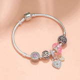 Darrahopens Fashion > Women's Fashion > Women's Jewellery Rose Gold Petal Zircon Bracelet(18cm)
