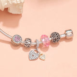 Darrahopens Fashion > Women's Fashion > Women's Jewellery Rose Gold Petal Zircon Bracelet(19cm)