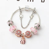 Darrahopens Fashion > Women's Fashion > Women's Jewellery Spring Blossom Charm Bracelet with Flower Beads(20cm)
