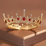 Darrahopens Fashion > Women's Fashion > Women's Jewellery Vintage Princess Wedding Crown Hair Accessories Bridal Round Tiara Headpiece