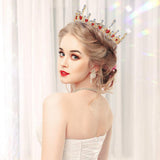 Darrahopens Fashion > Women's Fashion > Women's Jewellery Vintage Princess Wedding Crown Hair Accessories Bridal Round Tiara Headpiece