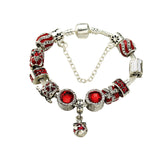 Darrahopens Fashion > Women's Fashion > Women's Jewellery Vintage Silver-Plated Zircon Beaded Bracelet(20cm)