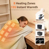 Darrahopens Fashion > Women's Fashion > Women's Knitwear & Sweaters Womens USB Heated Scarf 3 Temperature Settings 8 Heating Zones Washable, 135 x 80 cm In Australia - Darrahopens