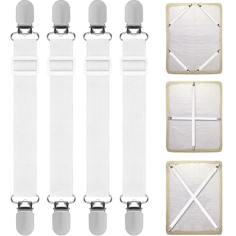 Darrahopens Fashion > Women's Fashion > Women's Lingerie 4PCS Adjustable Bed Sheet Straps, Elastic Grippers for Bedding