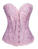 Darrahopens Fashion > Women's Fashion > Women's Lingerie Women's Corset with Flowers, Braless, Strapless Lingerie Pink Pink[ca] Pink XS