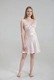 Darrahopens Fashion > Women's Fashion > Women's Sleepwear Silk Chemise - Pink, Medium - Luxurious Silk Chemise for Women Sleepwear - Soft, Lightweight & Elegant