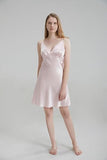 Darrahopens Fashion > Women's Fashion > Women's Sleepwear Silk Chemise - Pink, Medium - Luxurious Silk Chemise for Women Sleepwear - Soft, Lightweight & Elegant