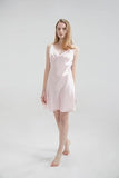 Darrahopens Fashion > Women's Fashion > Women's Sleepwear Silk Chemise - Pink, Medium - Luxurious Silk Chemise for Women Sleepwear - Soft, Lightweight & Elegant