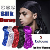 Darrahopens Fashion > Women's Fashion > Women's Sleepwear Velvet Durag Silky Hat Cap Men Women Premium Designer Doo Rag Wave Silk Headwear - Roral blue