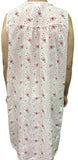 Darrahopens Fashion > Women's Fashion > Women's Sleepwear Womens 100% Cotton Sleeveless Nightie Gown Night Dress Pyjamas PJ Pajamas Sleep - Pink - 18