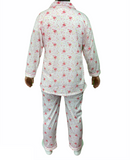 Darrahopens Fashion > Women's Fashion > Women's Sleepwear Womens PYJAMAS PJs Set Pajamas Ladies Cotton PJ Womens Long Sleeve Sleepwear - Pink - 14