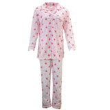 Darrahopens Fashion > Women's Fashion > Women's Sleepwear Womens PYJAMAS PJs Set Pajamas Ladies Cotton PJ Womens Long Sleeve Sleepwear - Pink - 22
