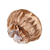 Darrahopens Fashion > Women's Fashion > Women's Sleepwear Womens Satin Sleep Cap Bonnet Elastic Wide Band Hair Sleeping Hat - Gold