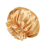 Darrahopens Fashion > Women's Fashion > Women's Sleepwear Womens Satin Sleep Cap Bonnet Elastic Wide Band Hair Sleeping Hat - Gold