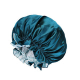 Darrahopens Fashion > Women's Fashion > Women's Sleepwear Womens Satin Sleep Cap Bonnet Elastic Wide Band Hair Sleeping Hat - Purple