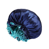 Darrahopens Fashion > Women's Fashion > Women's Sleepwear Womens Satin Sleep Cap Bonnet Elastic Wide Band Hair Sleeping Hat - Purple