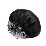Darrahopens Fashion > Women's Fashion > Women's Sleepwear Womens Satin Sleep Cap Bonnet Elastic Wide Band Hair Sleeping Hat - Wine red