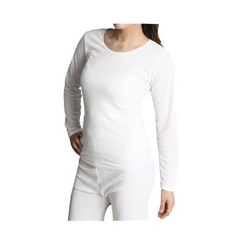 Darrahopens Fashion > Women's Fashion > Women's Sleepwear Womens Thermal Cotton Long Sleeve Spencer Tops Long Sleeve Underwear in Beige - 12-14