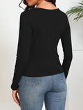 Darrahopens Fashion > Women's Fashion > Women's Sleepwear Womens Thermal Cotton Long Sleeve Spencer Tops Long Sleeve Underwear in Black - 14-16