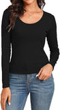 Darrahopens Fashion > Women's Fashion > Women's Sleepwear Womens Thermal Cotton Long Sleeve Spencer Tops Long Sleeve Underwear in Black - 14-16