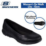 Darrahopens Fashion > Women's Fashion > Women's Sneakers & Sports Shoes Skechers Womens Go Walk Lite Flats Shoes Comfort GEM Lightweight - Black/Black In Australia - Darrahopens