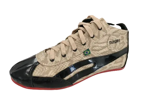 Darrahopens Fashion > Women's Fashion > Women's Sneakers & Sports Shoes TAYGRA High Top Dance Shoe Comfy Flexible Ethical Handmade Eco Sneakers - Snakeskin In Australia - Darrahopens