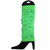 Darrahopens Fashion > Women's Fashion > Women's Socks & Hosiery 12 LEG WARMERS Knitted Womens Neon Party Knit Ankle Fluro Dance Costume 80s BULK - Fluro Green