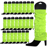 Darrahopens Fashion > Women's Fashion > Women's Socks & Hosiery 24 LEG WARMERS Knitted Womens Neon Party Knit Ankle Fluro Dance Costume 80s BULK - Fluro Yellow
