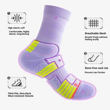 Darrahopens Fashion > Women's Fashion > Women's Socks & Hosiery 3 pack Womens Viscose Compression Running Crew Socks, Moisture-Wicking Anti-Blister Hiking&Gym Athletic（Purple）
