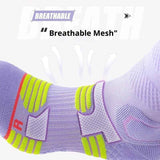 Darrahopens Fashion > Women's Fashion > Women's Socks & Hosiery 3 pack Womens Viscose Compression Running Crew Socks, Moisture-Wicking Anti-Blister Hiking&Gym Athletic（Purple）