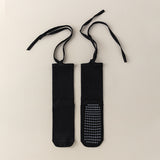 Darrahopens Fashion > Women's Fashion > Women's Socks & Hosiery 3 Pcs Black Non-Slip Yoga Socks with Cross Straps - Cotton Pilates Dance Socks for Women, Lightweight Comfort