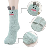 Darrahopens Fashion > Women's Fashion > Women's Socks & Hosiery 5 Pairs Fluffy Bed Socks for Women Winter Warm Cuddly Christmas Socks