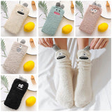 Darrahopens Fashion > Women's Fashion > Women's Socks & Hosiery 5 Pairs Fluffy Bed Socks for Women Winter Warm Cuddly Christmas Socks