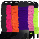 Darrahopens Fashion > Women's Fashion > Women's Socks & Hosiery 6x LEG WARMERS Knitted Womens Neon Party Knit Ankle Fluro Dance Costume 80s BULK - Assorted Pack