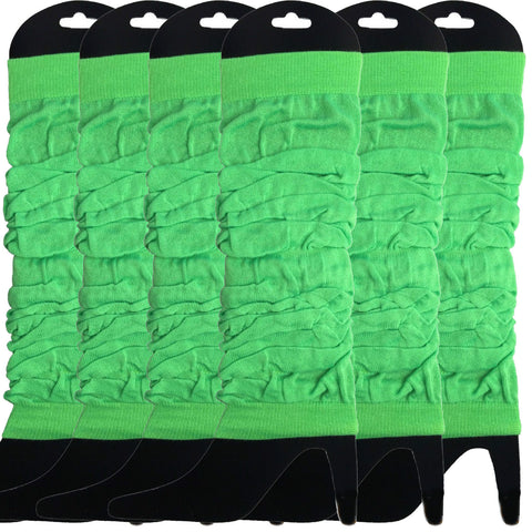 Darrahopens Fashion > Women's Fashion > Women's Socks & Hosiery 6x LEG WARMERS Knitted Womens Neon Party Knit Ankle Fluro Dance Costume 80s BULK - Fluro Green