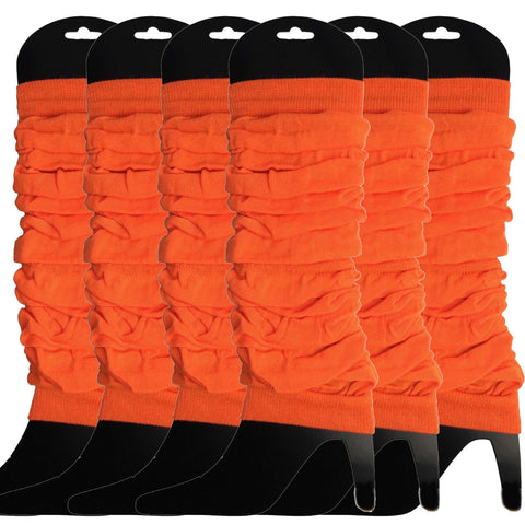 Darrahopens Fashion > Women's Fashion > Women's Socks & Hosiery 6x LEG WARMERS Knitted Womens Neon Party Knit Ankle Fluro Dance Costume 80s BULK - Fluro Orange