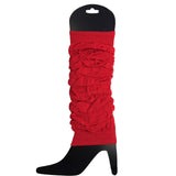 Darrahopens Fashion > Women's Fashion > Women's Socks & Hosiery 6x LEG WARMERS Knitted Womens Neon Party Knit Ankle Fluro Dance Costume 80s BULK - Red