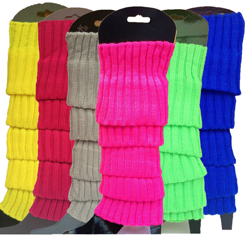 Darrahopens Fashion > Women's Fashion > Women's Socks & Hosiery 6x Womens Leg Warmers Disco Winter Knit Dance Party Crochet Legging Socks Costume - Assorted Pack