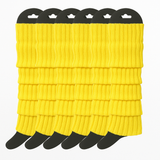 Darrahopens Fashion > Women's Fashion > Women's Socks & Hosiery 6x Womens Leg Warmers Disco Winter Knit Dance Party Crochet Legging Socks Costume - Yellow