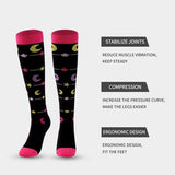 Darrahopens Fashion > Women's Fashion > Women's Socks & Hosiery 7 pairs of sports compression socks for cycling, running, compression stockings, nursing tights and fitness compression stockings (L/XL)
