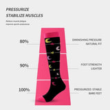 Darrahopens Fashion > Women's Fashion > Women's Socks & Hosiery 7 pairs of sports compression socks for cycling, running, compression stockings, nursing tights and fitness compression stockings (L/XL)
