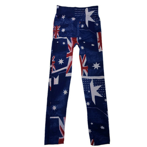 Darrahopens Fashion > Women's Fashion > Women's Socks & Hosiery Australia Flag Womens Leggings OZ Au Aussie Pants Bottoms Australian