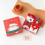 Darrahopens Fashion > Women's Fashion > Women's Socks & Hosiery Christmas Products Christmas Socks Combed Cotton 4 Pair Medium Socks Gift Box